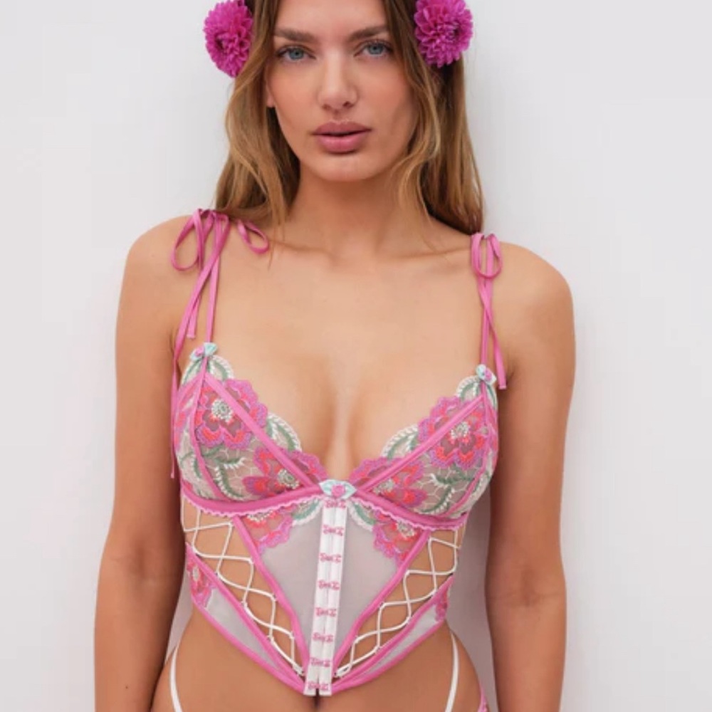 For Love and Lemons- Festival Floral Bustier
